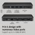 Kensington SD4839P 9-in-1 USB-C Driverless Docking Station, 85W PD, 10Gbps Data Transfer, 85W PD (PD 3.0), 2 DisplayPort++ 1.4, HDMI 2.0 Port, Black